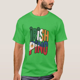 Camisa de Fusão Irlandesa Filipina do Dia de São