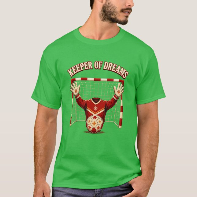 Camisa de futebol com design de guarda-redes 'Keep (Frente)