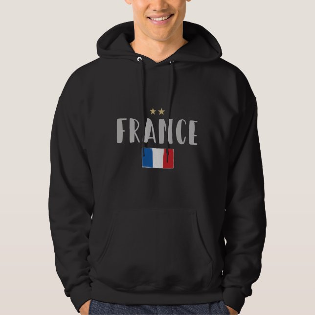 Camisa de Futebol da França Torcedor Bandeira Fran (Frente)