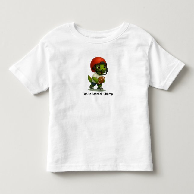 Camisa de Futebol de Dinossauro Fofa para crianças (Frente)