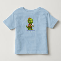 Camisa de Futebol de Dinossauro Fofa para Crianças
