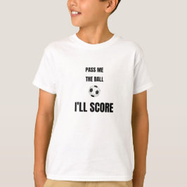 Camisa de Futebol de Meninos - Passe a Bola para M