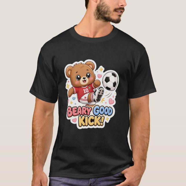 Camisa de Futebol de Urso Teddy Fofo Design (Frente)