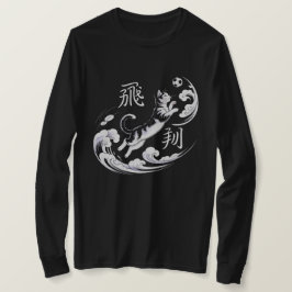 Camisa de futebol divertida para mulheres com mang