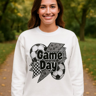 Camisa De Futebol Do Dia Do Jogo - Relâmpago E Bol