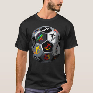 Camisa de futebol esportes bola de futebol present