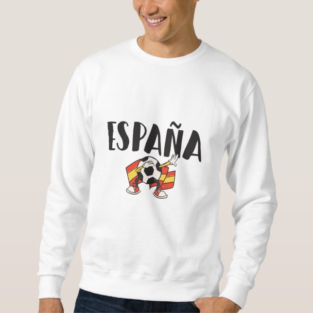Camisa de Futebol Fã da Espanha Bandeira (Frente)