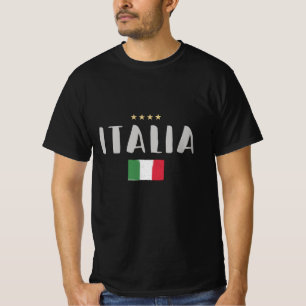 Camisa de Futebol Fã de Futebol da Itália Bandeira
