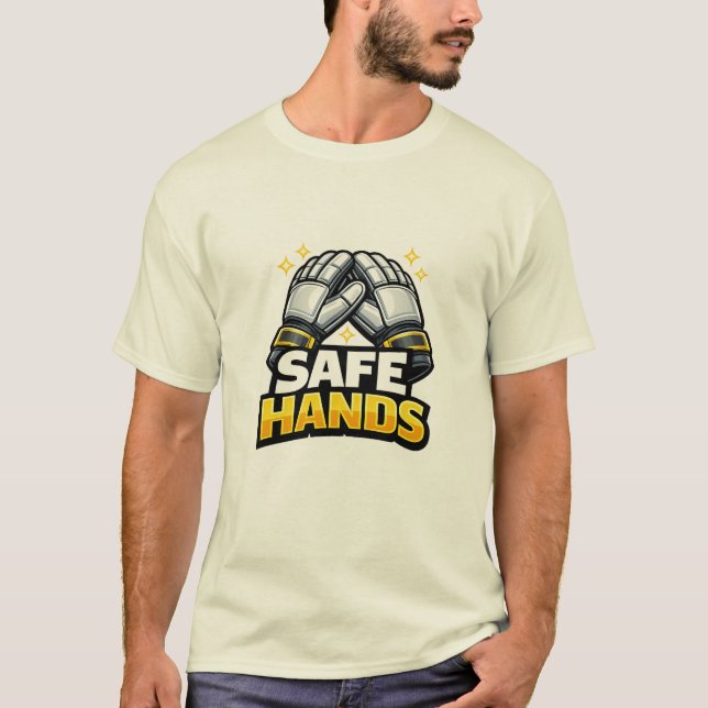 Camisa de Futebol Luvas de Goleiro (Frente)
