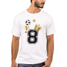 Camisa de Futebol Número 8 Coroa Básic Masculina