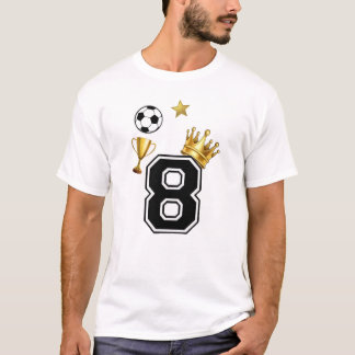 Camisa de Futebol Número 8 Coroa Básic Masculina