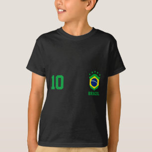 Camisa de futebol orgulho brasileiro bandeira do B
