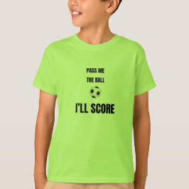 Camisa de Futebol para Meninos - Passe a Bola para