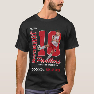 Camisa de Futebol Personalizada com Foto Número Ve