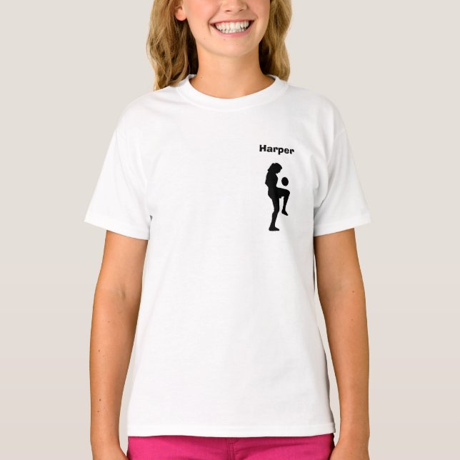 Camisa de futebol personalizada (menina) (Frente)