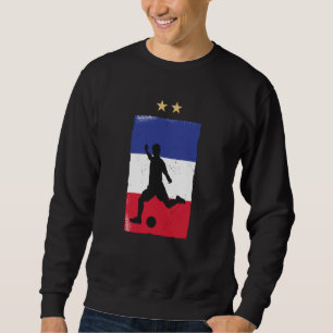 Camisa de Futebol Torcedor da França Bandeira Fran