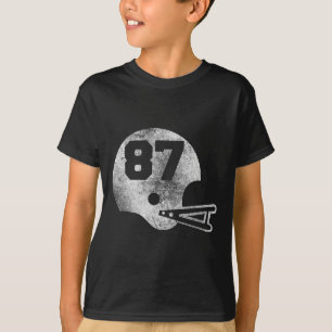 Camisa de Futebol Vintage Número 87 Número do Joga
