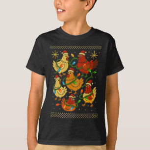 Camisa de Galinha de Natal Feia Fofa, Roupa de Nat