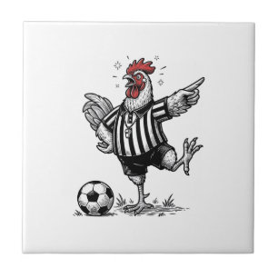 Camisa de Galinha Engraçada de Futebol Gravura Vin