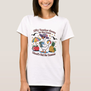 Camisa de Ganso do Professor bobo A escola está