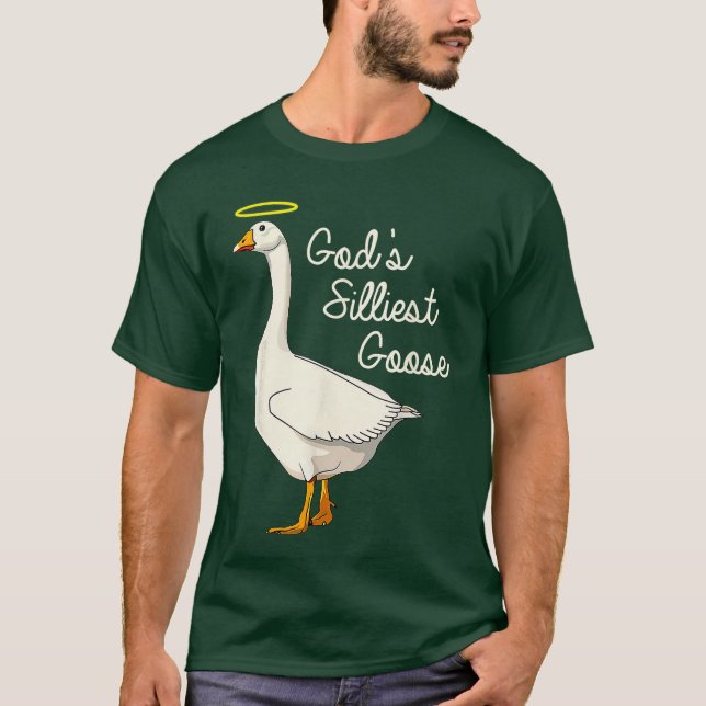 Camisa de ganso mais boba de Deus Camisa de ganso  (Frente)