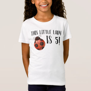 Camisa De Garota De Aniversário De Ladybug