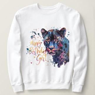 Camisa de garota de aniversário personalizada