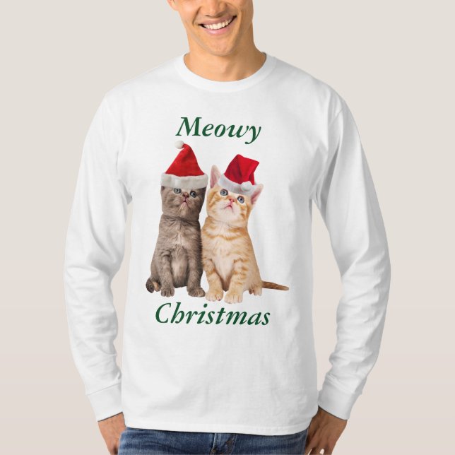 Camisa De Gatinhos De Natal (Frente)