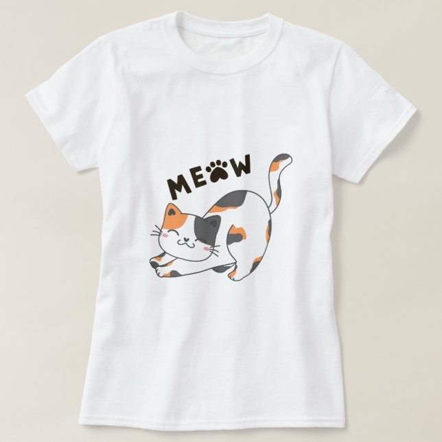camisa de gato (Frente do Design)