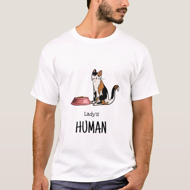 Camisa de Gato Calico Marrom e Preto (Frente)