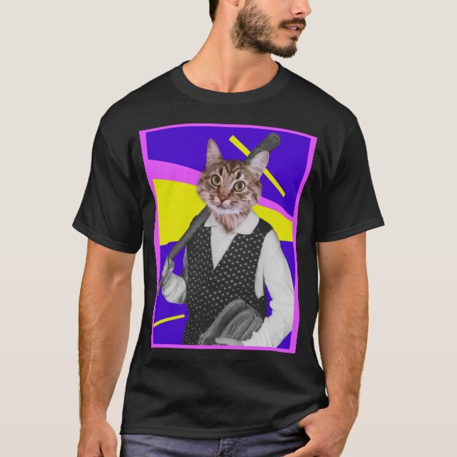 Camisa de Gato de Baseball (Frente)