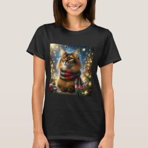Camisa de Gato de Férias - Raça Somali Tee de Nata