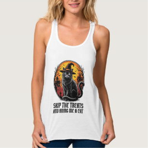 Camisa de Gato de Halloween Gravura Vintage Assust