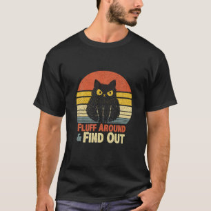 Camisa de Gato Engraçada Flutuando e Descobrindo R