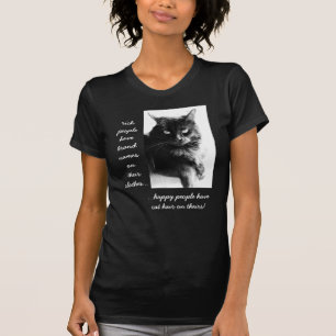 Camisa de Gato Engraçada, pessoas felizes vestem c