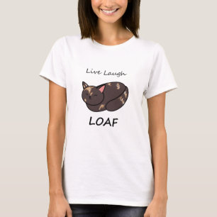 Camisa de gato Loaf Tortie Live Laugh