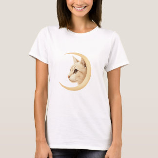 Camisa de Gato-Lua - Design Gatinho