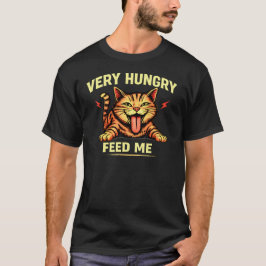 Camisa de Gato Muito Faminto Me Alimente | Gato En