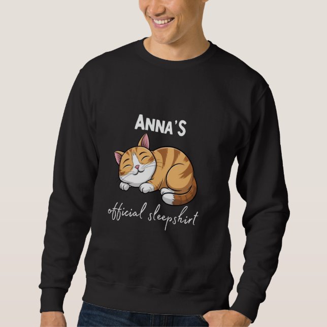Camisa De Gato Oficial Da ANNA Pijamas Sleepwear (Frente)