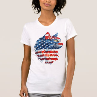 Camisa de Gato Patriótica, Bandeira Americana, Org