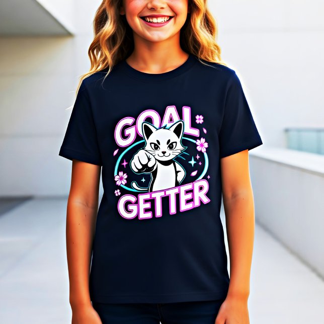 Camisa de Gato Perseguidor de Metas Presente Motiv (Criador carregado)