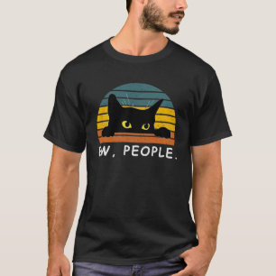Camisa De Gato Preta Engraçada Pessoas De Gato Am