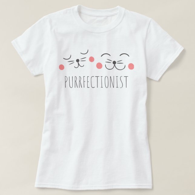 Camisa De Gato "Purfeccionista" (Frente do Design)