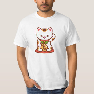 Camisa de Gato Sortudo MANEKI-NEKO - Branco