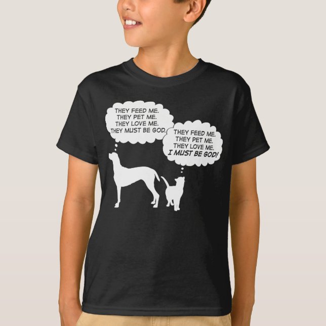 Camisa de gatos e cães (Frente)