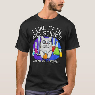 Camisa De Gatos E Ciências, Camiseta De Gato, T-Sh