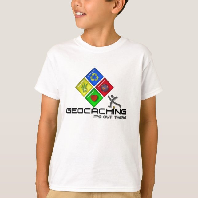 Camisa de Geocaching Stickman Geocacher T para (Frente)