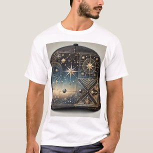 Camisa de Geometria Celestial: Design de luxo cósm