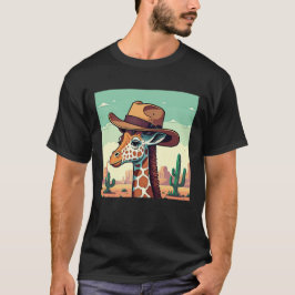 Camisa de Girafa Cowboy Fofa | Girafa