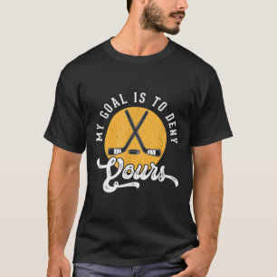 Camisa de Goleiro de Hóquei Meu Objetivo É Negar o